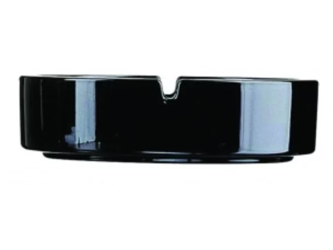 Asbak glas zwart D107mm
