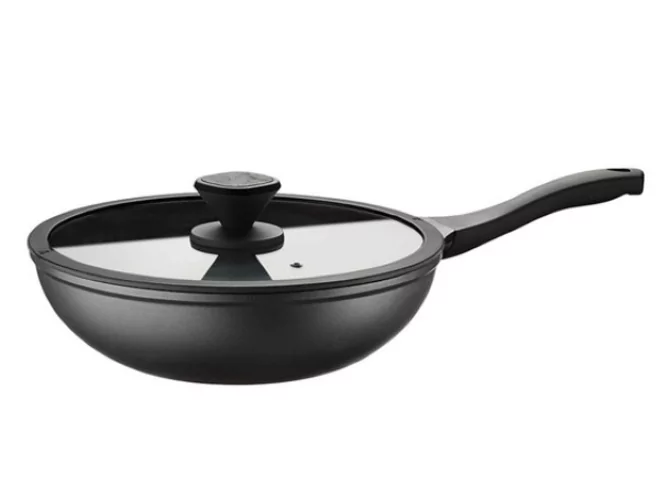 Pintinox Pro wok with lid D300xH90mm 4.8L