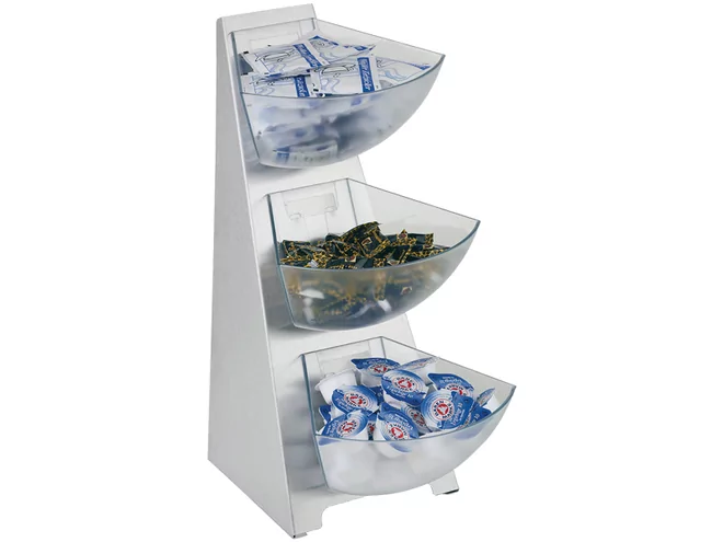 Buffet multi rack with 3 compatments