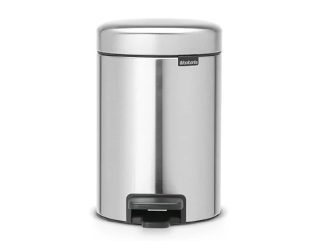 Brabantia vuilbak matt steel fingerprint proof D168xH264mm 3L
