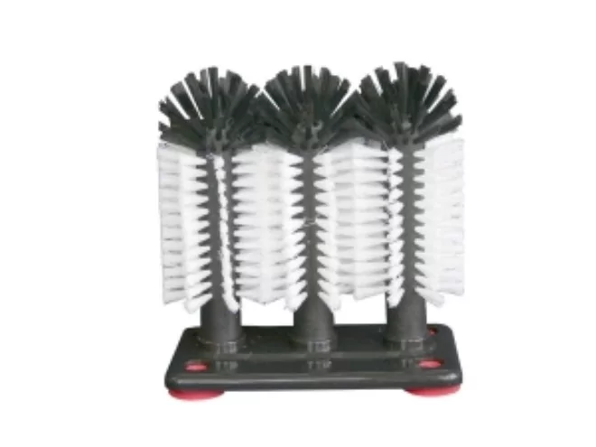 Lave verres triple brosse avec socle plasti H200xB185xD95mm