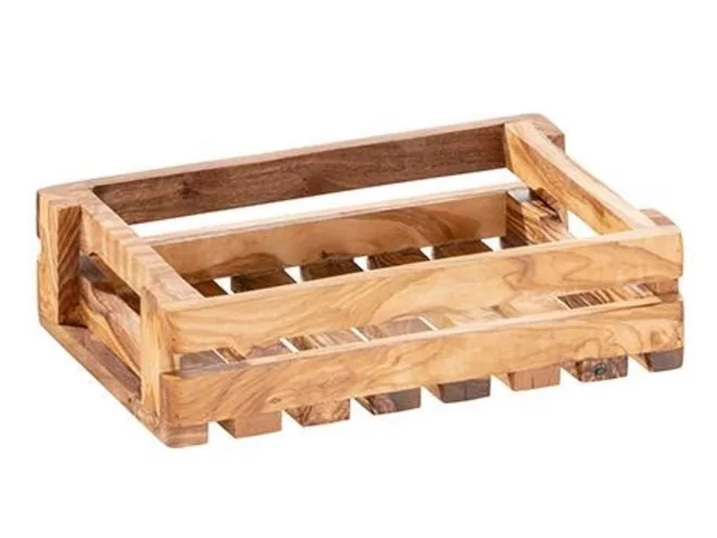 Bakje olijfhout L250xB180xH60mm