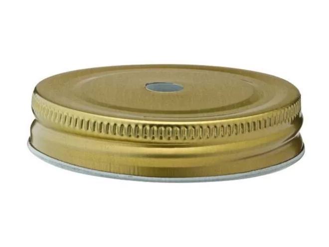 Lid with straw hole for handled jar art 620987/617387
