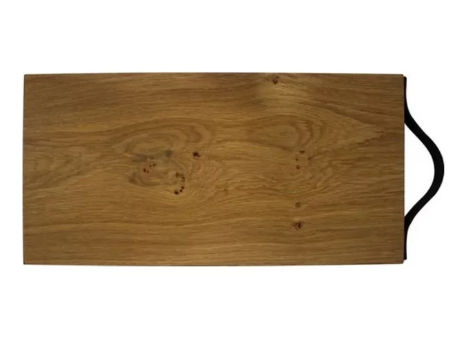 OAK Presenteerplank 400X200mm met lederen handvat