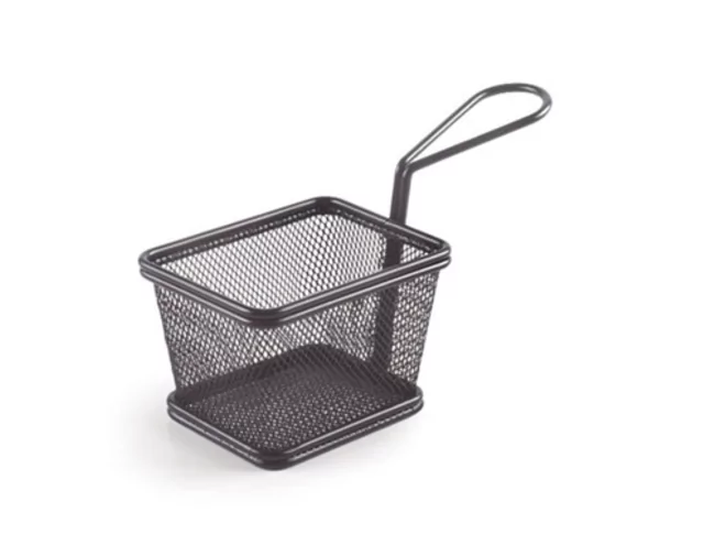 Panier à frites noir 100x80xH70mm