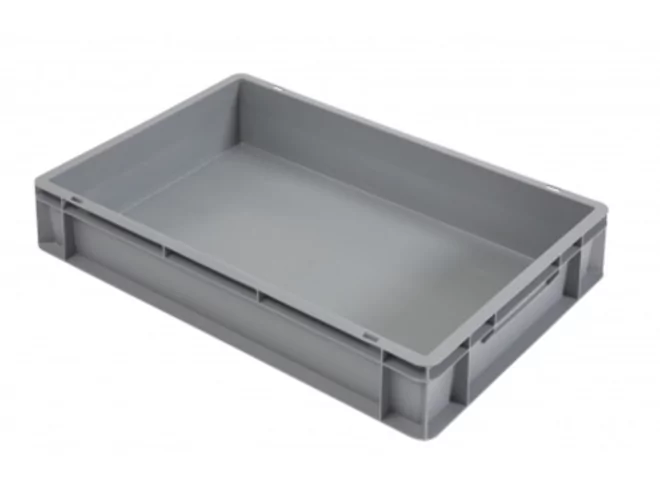 Stapelbak gesloten handvaten L600xB400xH120mm