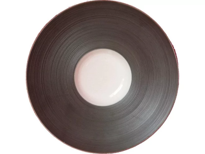 Papillon Gourmet assiette apèro/dessert Ø240mm noir Fin stok