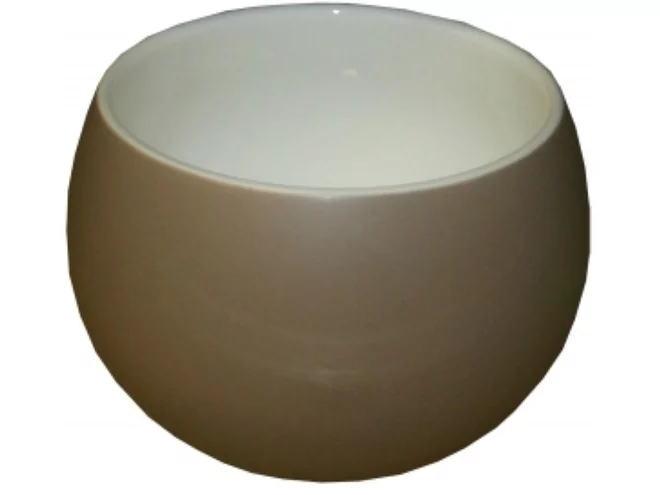 Retro Bowl mat taupe 380ml