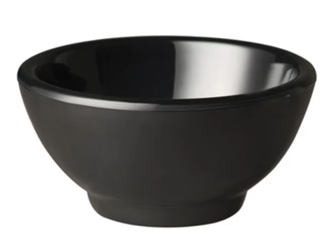 Melamine salad bowl Ø130-H65mm-300ml black