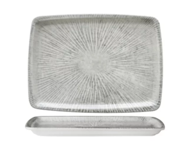 Gural Stripes assiette rectangulaire L370xB250mm