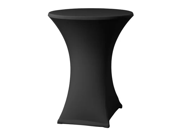 Nappe stretch + top extra pour table receptiont noir 210gr/m²
