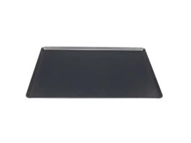 Bakplaat in blauw staal schuine rand 600x400x10mm