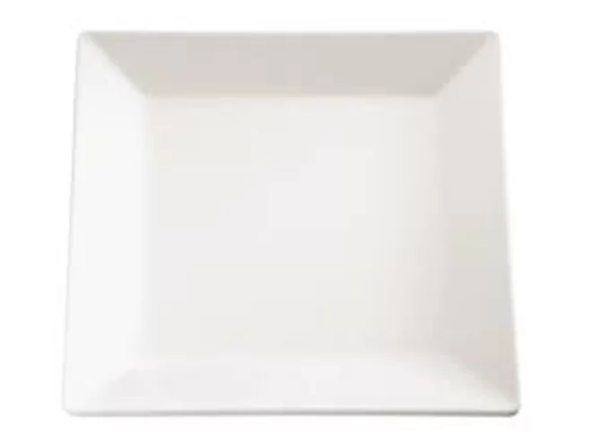 Melamine PURE square plate 370x370mm