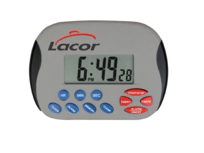 Lacor Kitchen timer digital 2 timers alarm 105x70mm