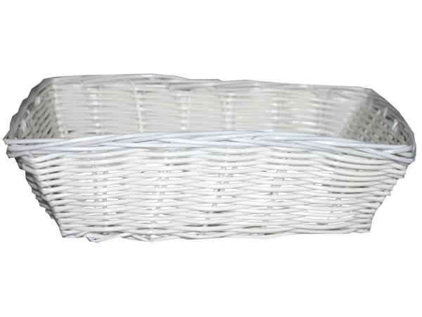 Corbeille à pain PP Rectangulaire blanc 230x150x65mm