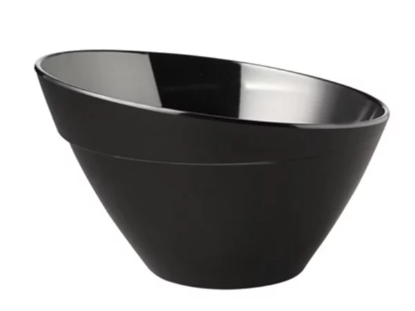 Melamine Balance Schuine bowl Ø210-H130mm-1.50L zwart