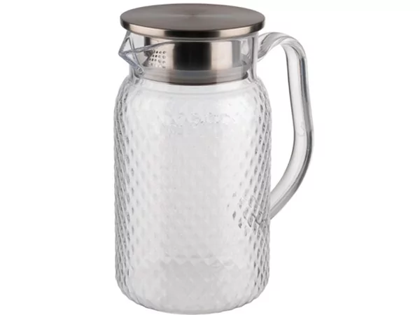 Karaf kunststof met inox deksel D115xH240mm 1.8L