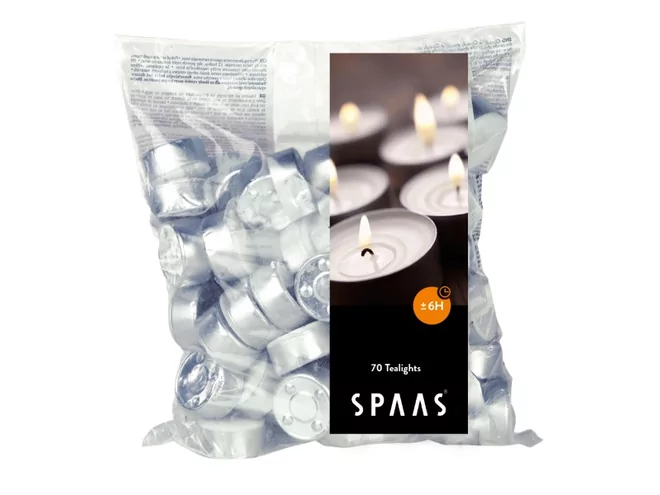 Theelichtjes Spaas 70 stuks 6u